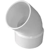 IPEX Canplas SDR 35 45 Degree 3 In. PVC Sewer and Drain Elbow Street (1/8 Bend)