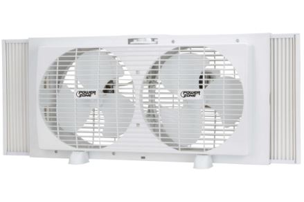 PowerZone Window Fan 6-Blade 2-Speed Rotary Control