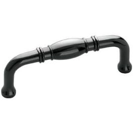 3-In. Black Nickel Traditional Cabinet Pull