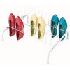 9-Pair White Floor Shoe Rack