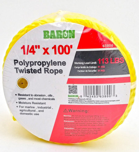 Baron Twisted Yellow Rope