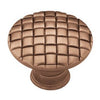 Cabinet Knob, Basket Weave, Antique Red, 1-1/8-In.