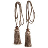Curtain Tiebacks, Brown, 23.5-In., 2-Pk.
