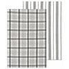 Farmhouse Towel Set, Gray, 100% Cotton, 19 x 28-In., 2-Pk.