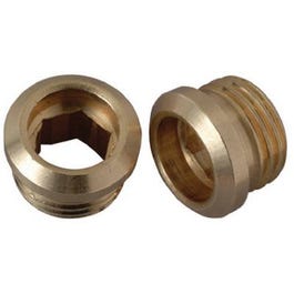 Faucet Seat, Eljer, Lead-Free Brass, 1/2-In. x 20 Thread, 2-Pk.
