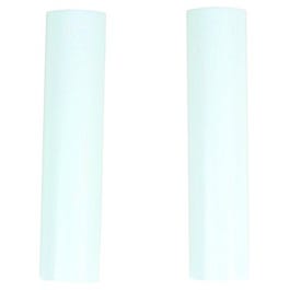 Lamp Socket Cover, 4-In. Candelabra Base, White, 2-Pk.