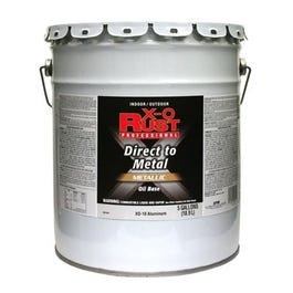 Oil-Base Paint, Gloss, Aluminum, Interior/Exterior, 5-Gallons